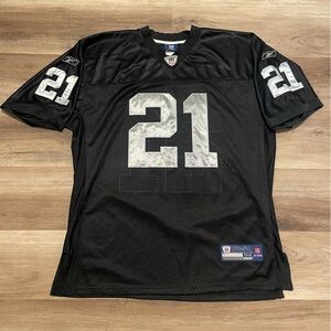 Reebok Nnamdi Asomugha Las Vegas Raiders Authentic Sewn Team Color Jersey 54 NFL